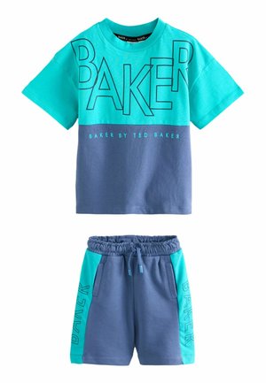 REGULAR FIT - COLOURBLOCK SET - Trainingsbroek - navy