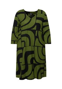 Ulla Popken GEOMETRIC - Denní šaty - ebony