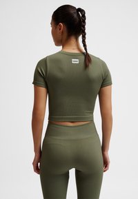 Hummel Sports T-shirts - dusty olive
