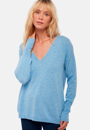 Mahogany VARSOVIE - Strickpullover - azur blue chine