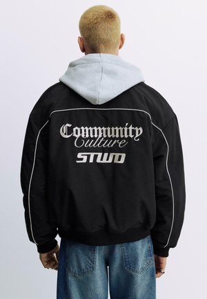 EMBROIDERED - Bomberjacke - black