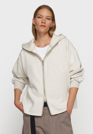 Sudadera con cremallera - soft white melee