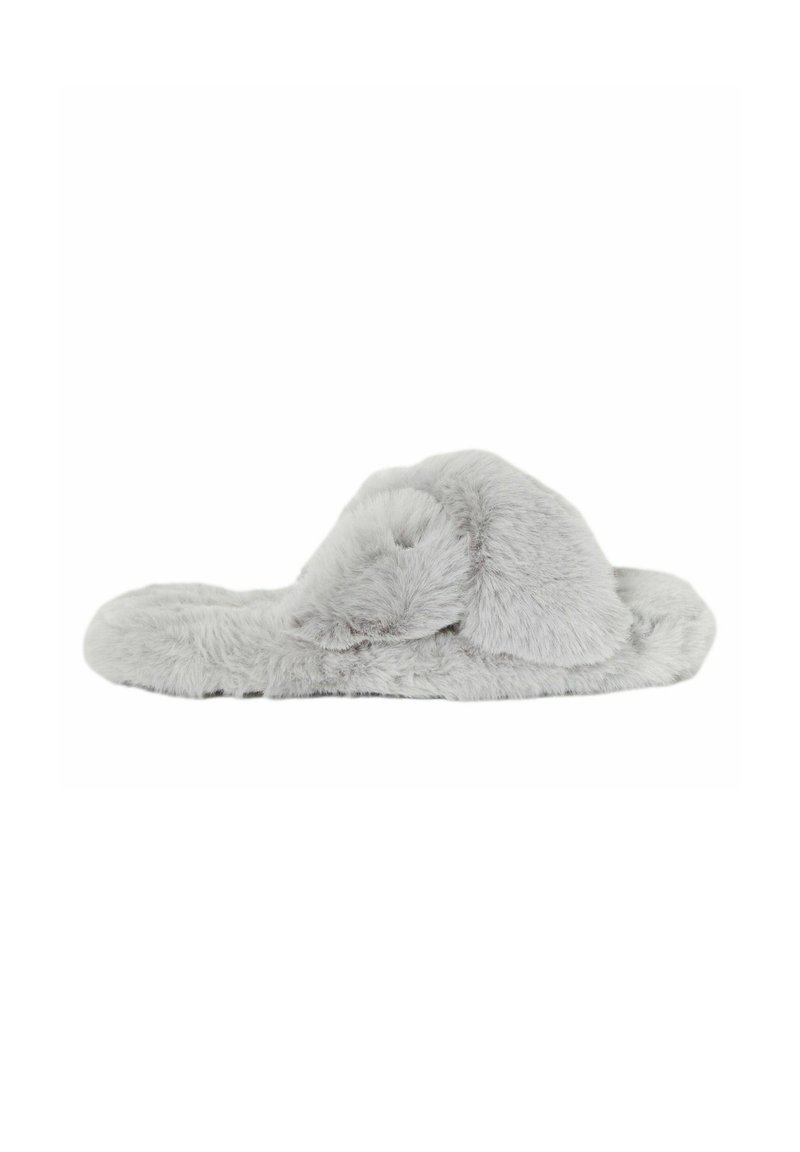 Lipsy CROSS STRAP SLIPPERS - REGULAR FIT - Iešļūcenes - grey