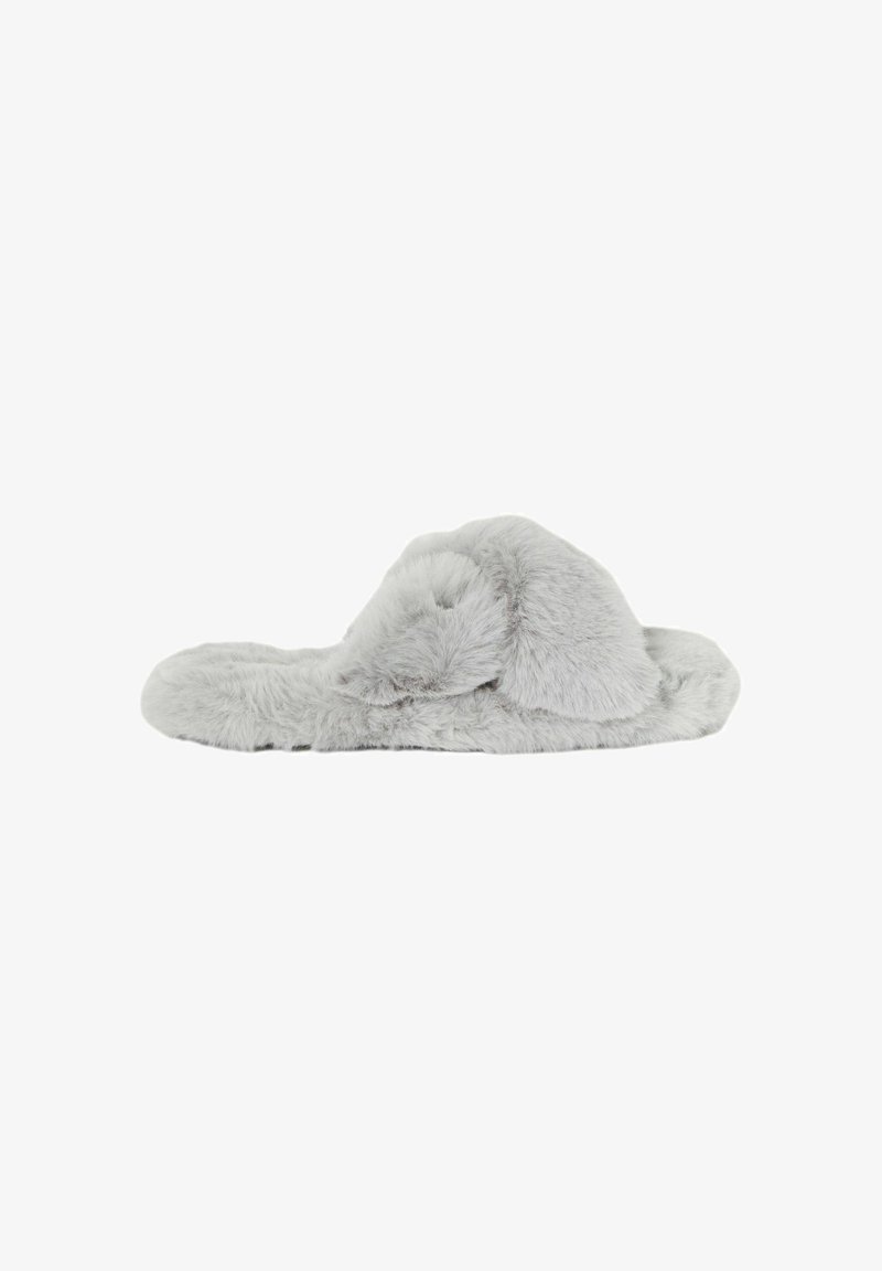 Lipsy CROSS STRAP SLIPPERS - REGULAR FIT - Matalakantaiset pistokkaat - grey