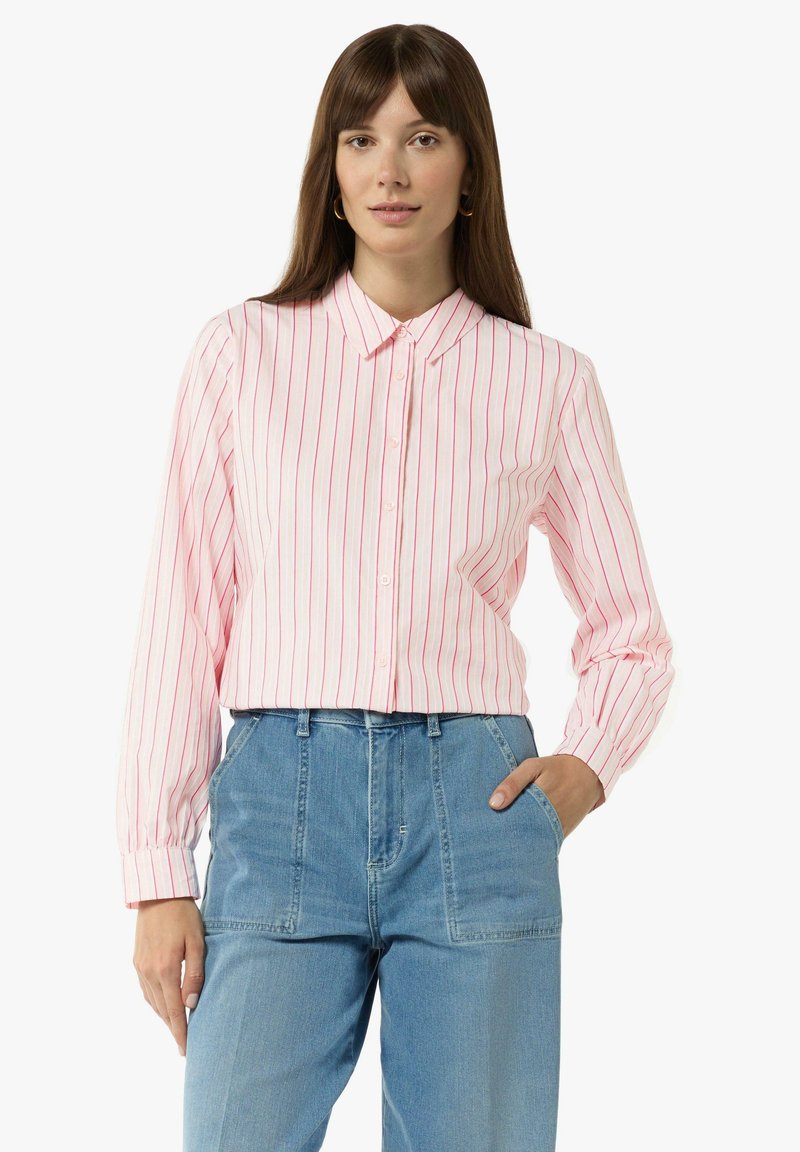 comma casual identity Button-down blouse - pfirsich