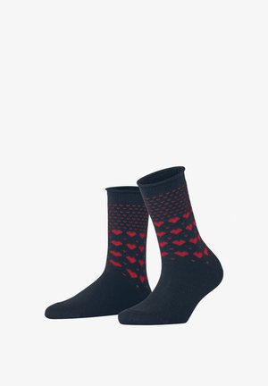 Esprit, WARMING HEARTS SOCKEN - Calze - space blue