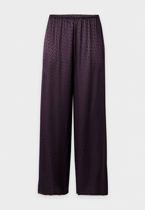 BOSS, MONOGRAM PANTS - Παντελόνι πιτζάμας - dark purple