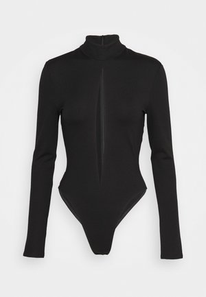 David Koma DIAMOND CUTOU - Ilgarankovis viršutinės dalies drabužis - black/nude