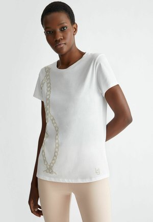 WITH STUDS - T-Shirt print - ivory