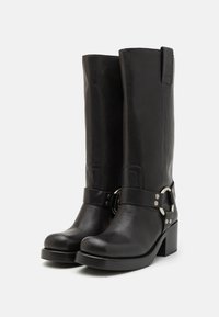 Jeffrey Campbell REFLECTION - Botas de cowboy/motociclista - black