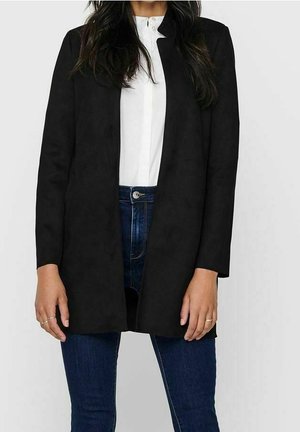 Imitatieleren jas - black