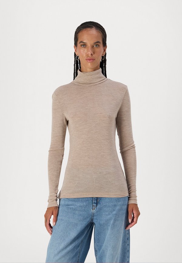 NINIA ROLLNECK - Jumper - sand melange