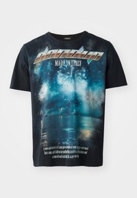 T-shirt estampada - black