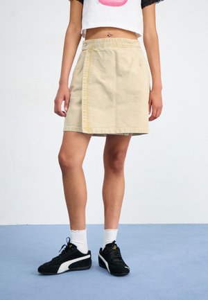 EMERY SKIRT - Wrap skirt - dusty brown chalk wash