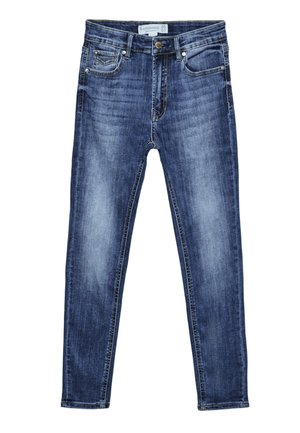 Stradivarius, D07 REGULAR WAIST SKINNY JEANS - Džínsy skinny fit - blue-black denim