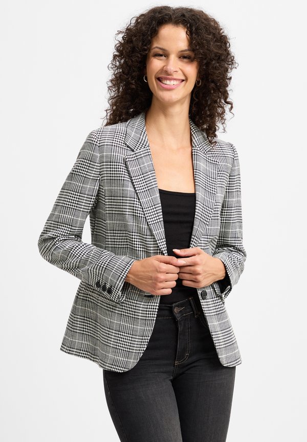 Blazer - weiß schwarz