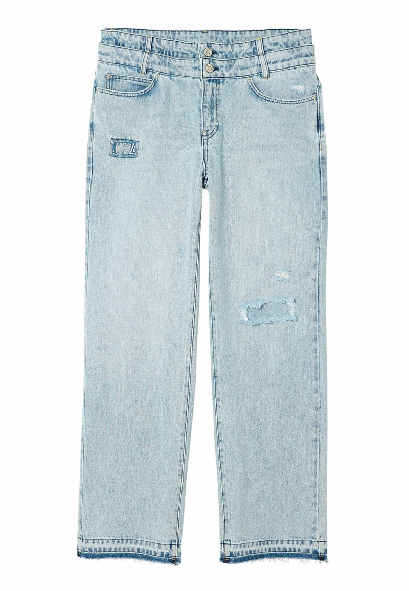 Desigual Straight leg jeans blauw