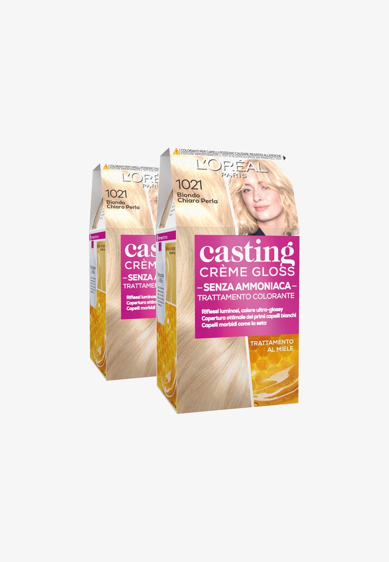 L'Oréal Paris - L'ORÉAL PARIS TINTA CAPELLI CASTING CREME GLOSS TINTA CAPELLI SENZA AMMONIACA PER UNA FRAGRANZA PIACEVOLE - 2 PACK - Tinte capelli - biondo chiaro perla, Ingrandire