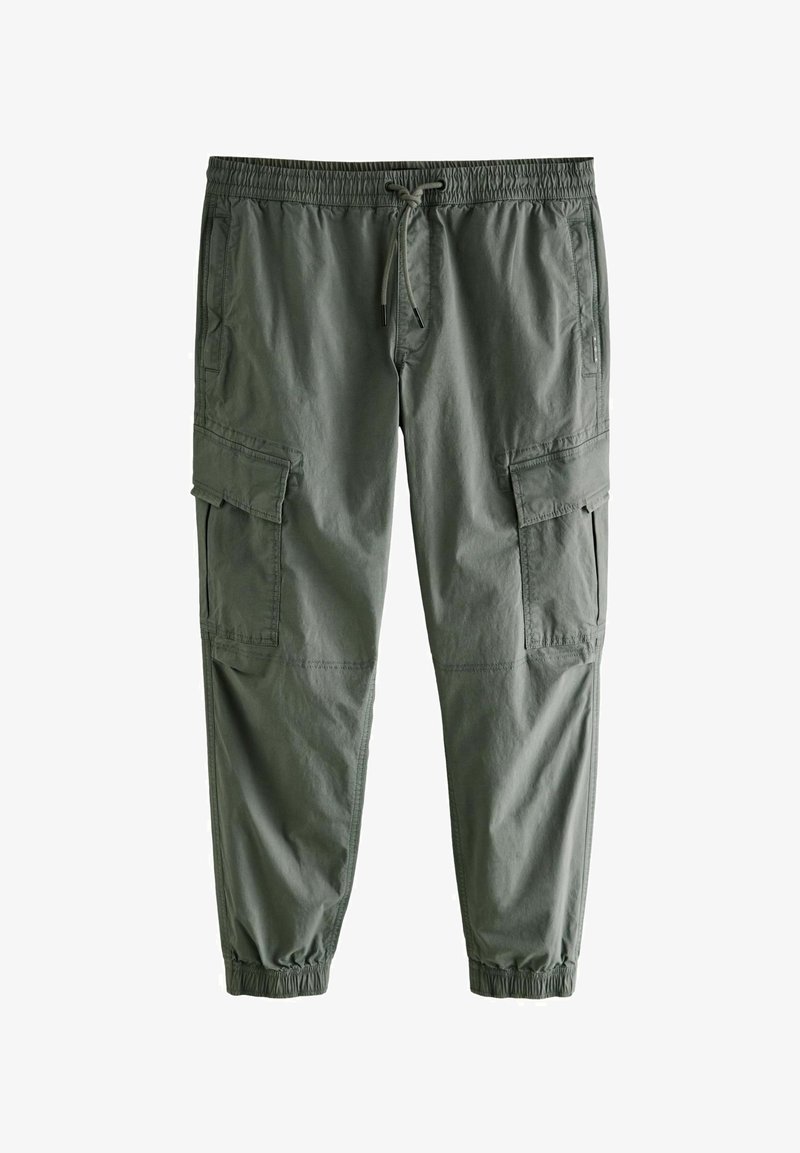 Next STRETCH UTILITY REGULAR TAPERED - Cargo trousers - light green