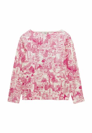 REGULAR FIT - HARBOUR BOAT NECK PRINTED - Maglietta a manica lunga - pink city toile