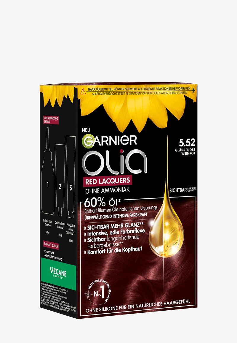 Garnier - OLIA PERMANENT HAIR COLOR - Coloration - glossy wine red, Agrandir
