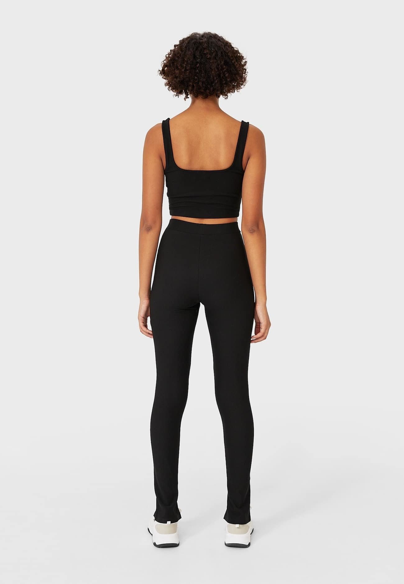 Stradivarius BASIC - Leggings - Hosen - black/schwarz - Zalando.de