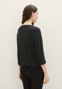 TOM TAILOR DENIM BOXY SHIRT - Strickpullover - shale grey melange