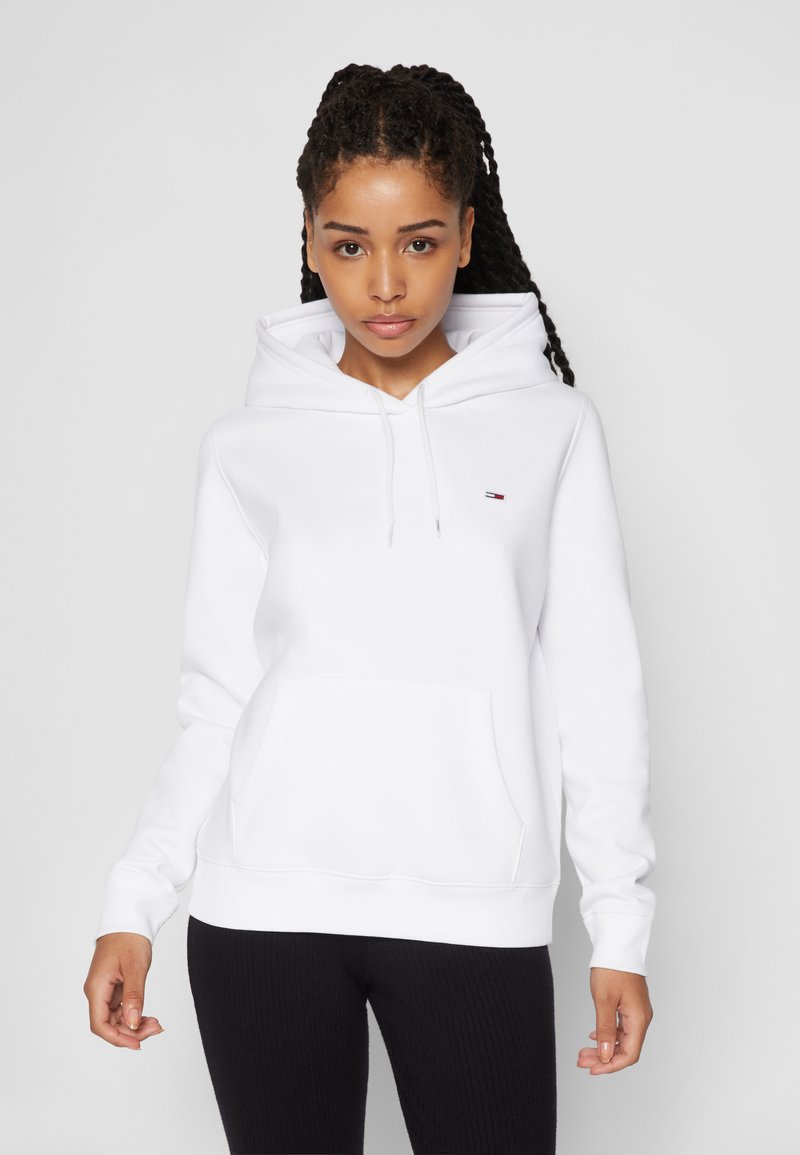 Tommy Jeans REGULAR HOODIE - Jersey con capucha - white
