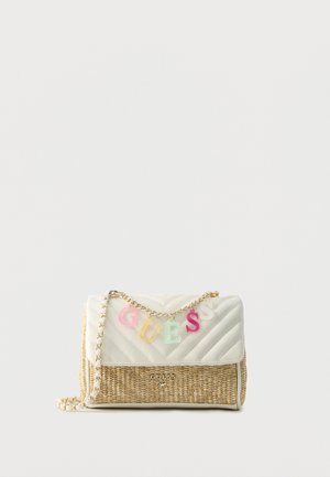 CROSSBODY FLAP BAG UNISEX - Borsa a tracolla - cream white/multi-coloured