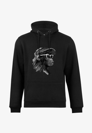 Cotton Prime MIT AFFENMOTIV COOL MONKEY MIT - Kapuzenpullover - schwarz