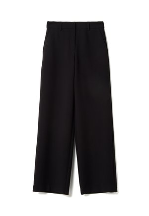OVS, STRAIGHT STRIPED TROUSERS COMFORTABLE FIT - Pantalones - black
