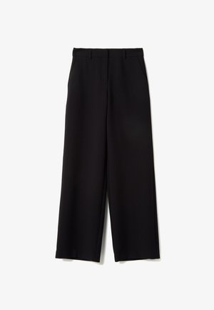 OVS, STRAIGHT STRIPED TROUSERS COMFORTABLE FIT - Pantalones - black