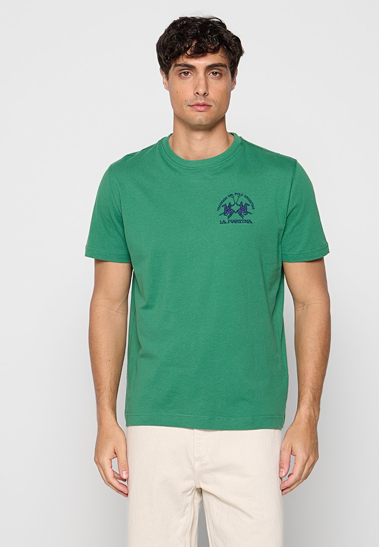 LA MARTINA T-shirt basic groen