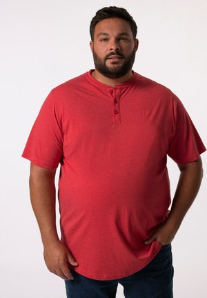HENLEY HALBARM RUNDHALS - T-shirt basic - red