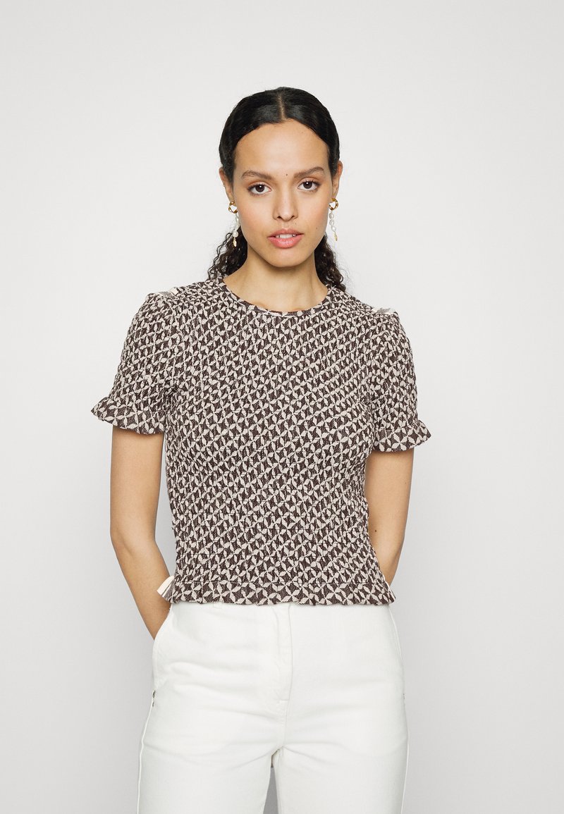 SUMMERY Copenhagen Blusa - seal brown