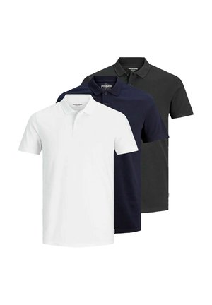 3 PACK  - Poloskjorter - black   navy   white