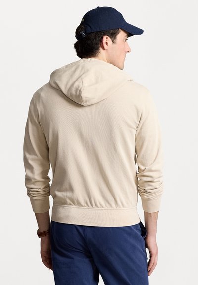 Polo Ralph Lauren SPA TERRY FULL ZIP HOODIE - Cipzáras pulóver - khaki stone