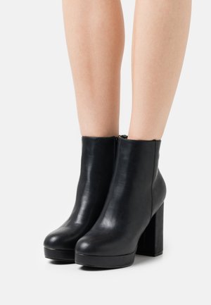Even&Odd High heeled ankle boots - black