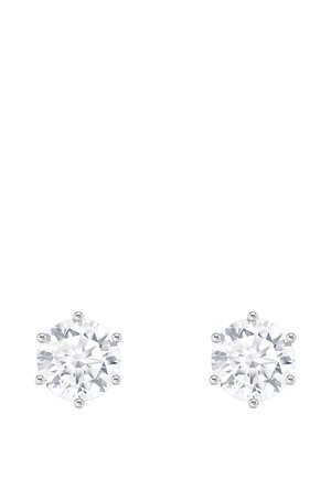 Ohrringe - metalfarben weiß