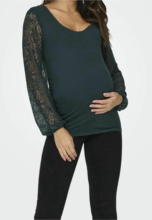 Blouse - mottled dark green