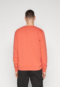 Wrangler SIGN OFF CREW - Felpa - burnt sienna