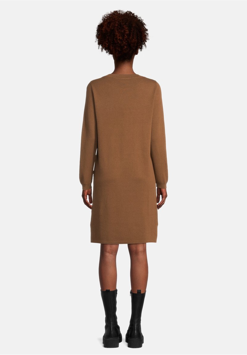 Damen Freizeitkleider | Cartoon Strickkleid braun - ZJ27400 Damen Freizeitkleider | Cartoon Strickkleid braun - ZJ27400