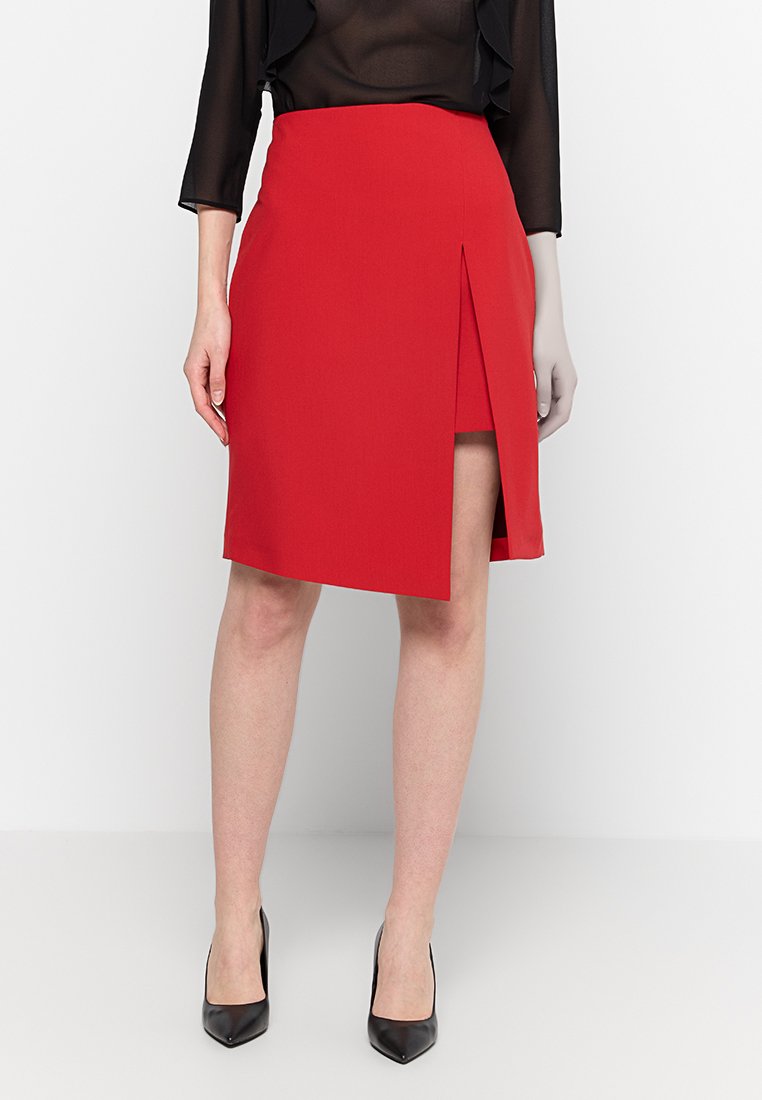 PATRIZIA PEPE A-lijn rok rood