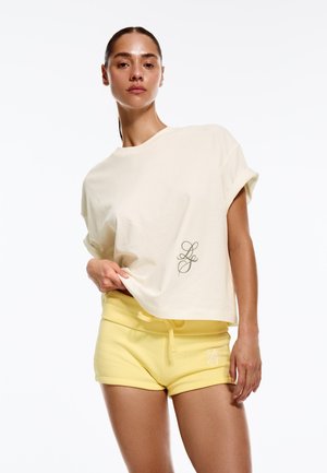 Bershka ACTIVE - Tričko s potlačou - beige