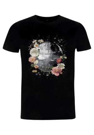 STAR WARS: CLASSIC FLORAL DEATH STAR UNISEX - T-shirt imprimé - black