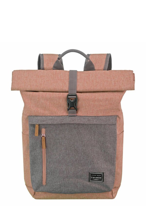 BASICS ROLLUP LAPTOPFACH - Tagesrucksack - rosa grau