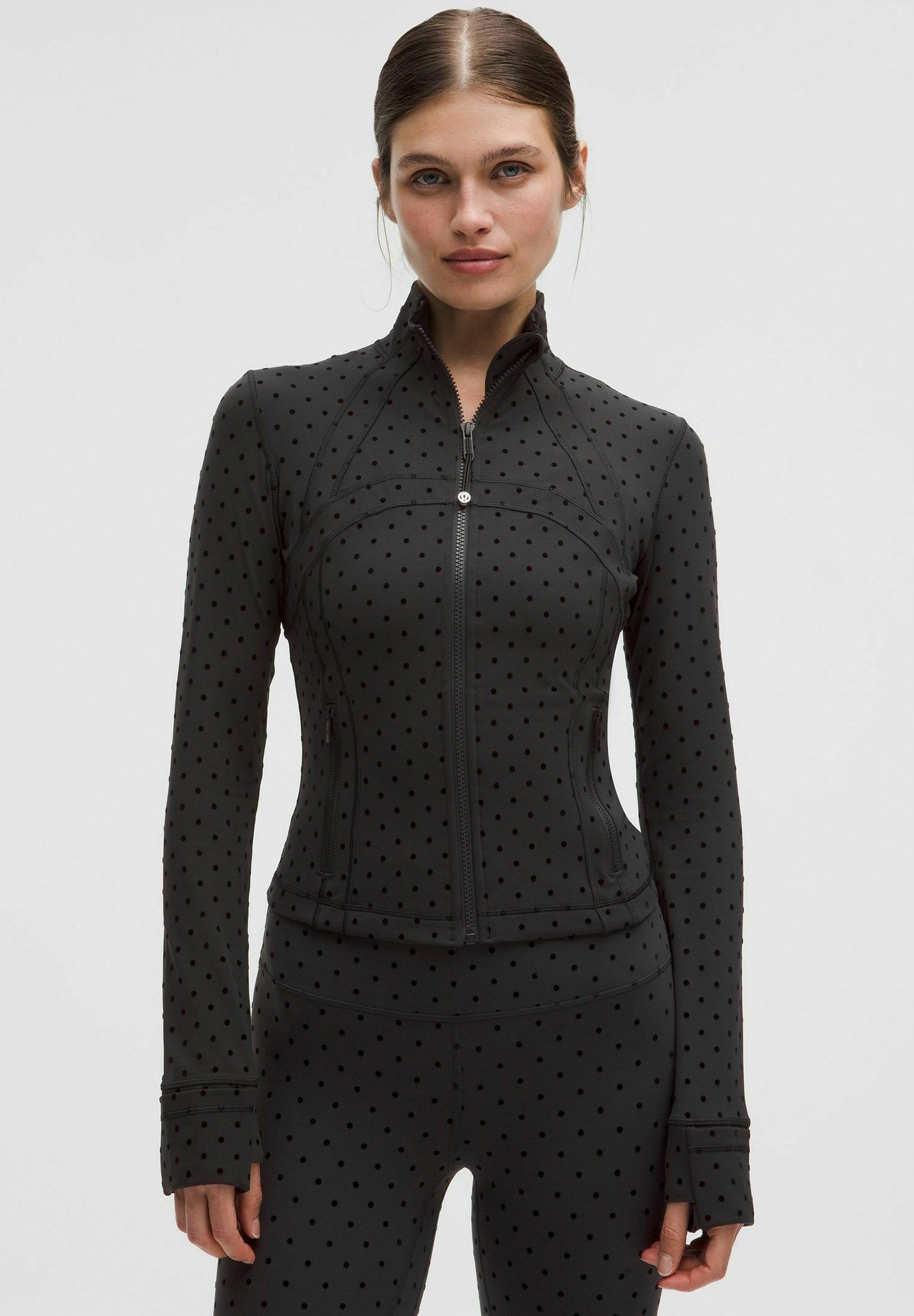 lululemon DEFINE CROPPED NULU FLOCKED - Sweatjacke - polka flock