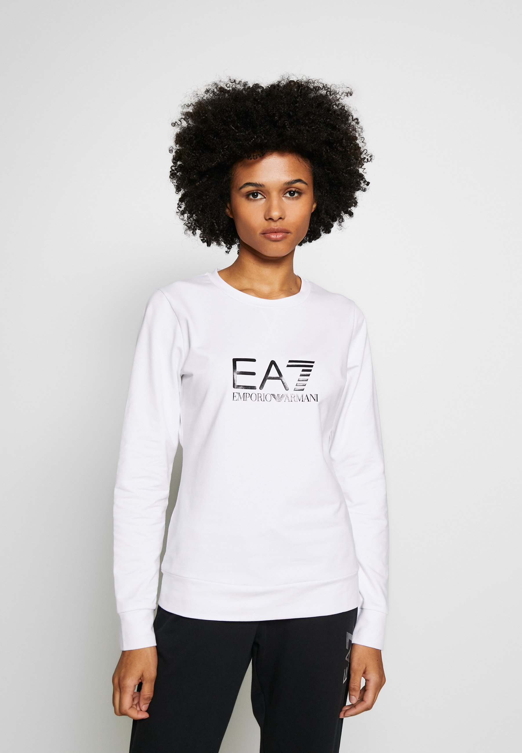 white ea7 hoodie