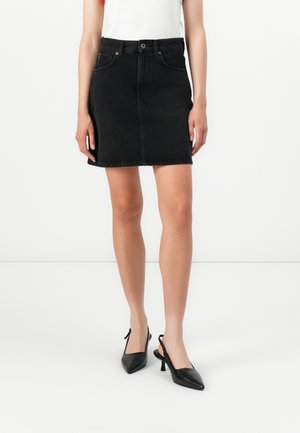 Pepe Jeans MINI SKIRT  - Jeansrock - black denim