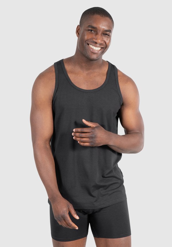 3ER PACK - Unterhemd/-shirt - schwarz